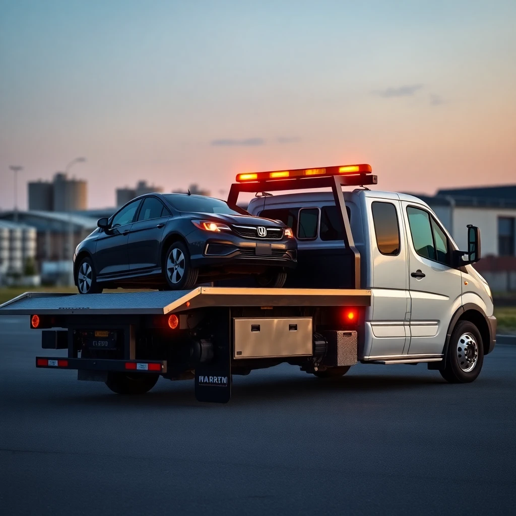 Camión grúa moderno