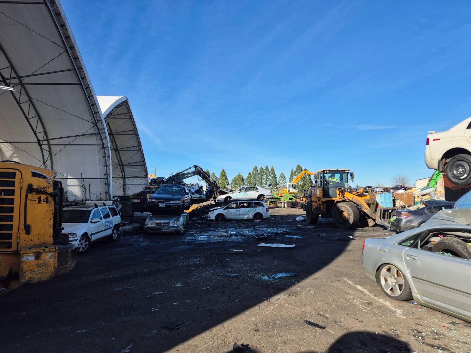 Metales reciclados y separados