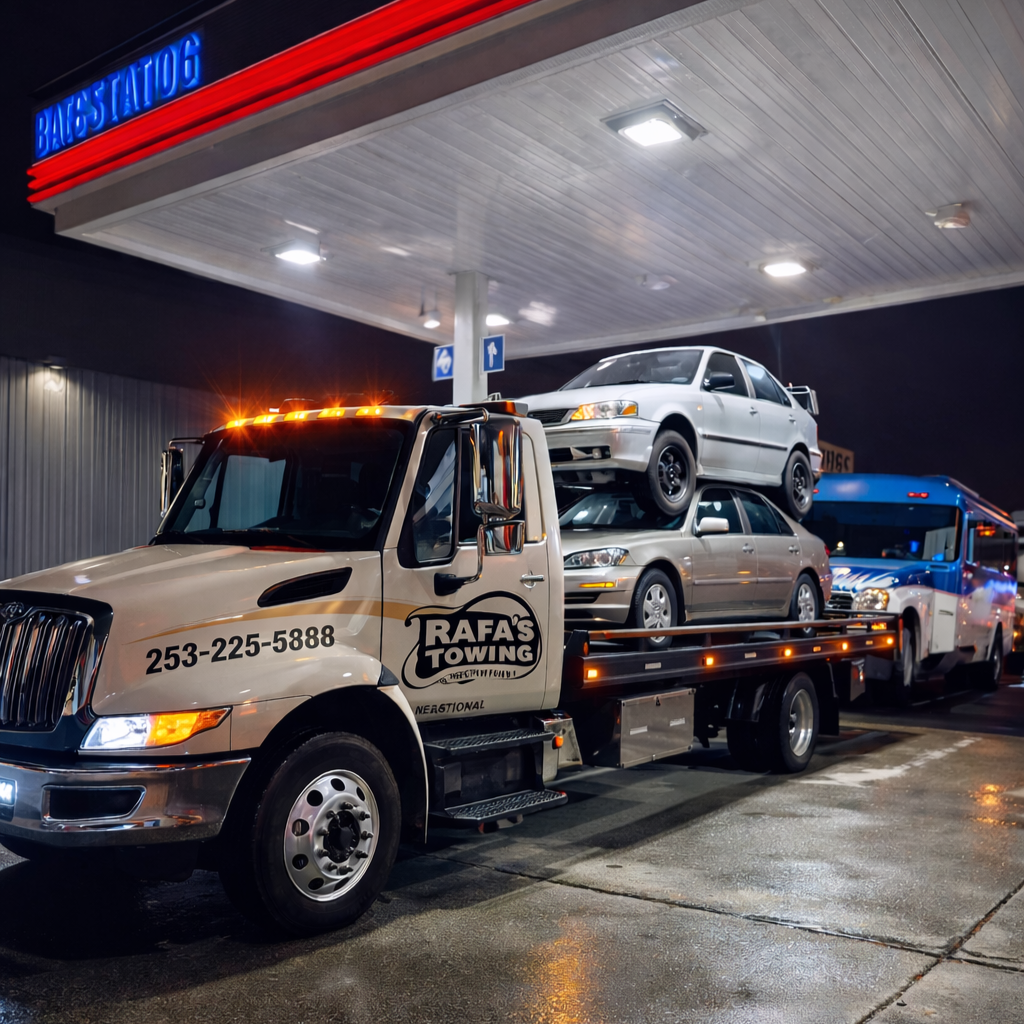 Auto siendo remolcado en grúa